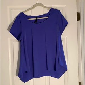 Royal Blue Asymmetric Jessica Simpson Shirt